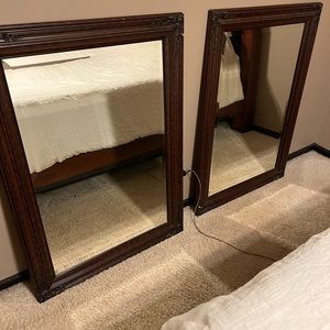 Ornamental Wood Framed Mirrors